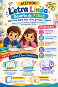 Método Letra Linda™ – Desafío de 7 Días - Ayuda a tu hijo a escribir más claro, prolijo y rápido